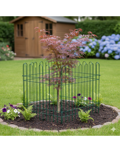 Steel Garden Fence 160 x 40 cm