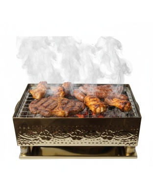 Decorative Table Grill With tray شوايه ترابيزه ديكوريه